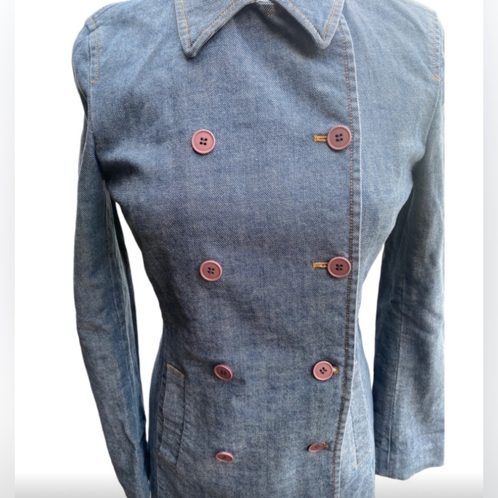 Theory Fitted Chic Jean Jacket I Size: 4